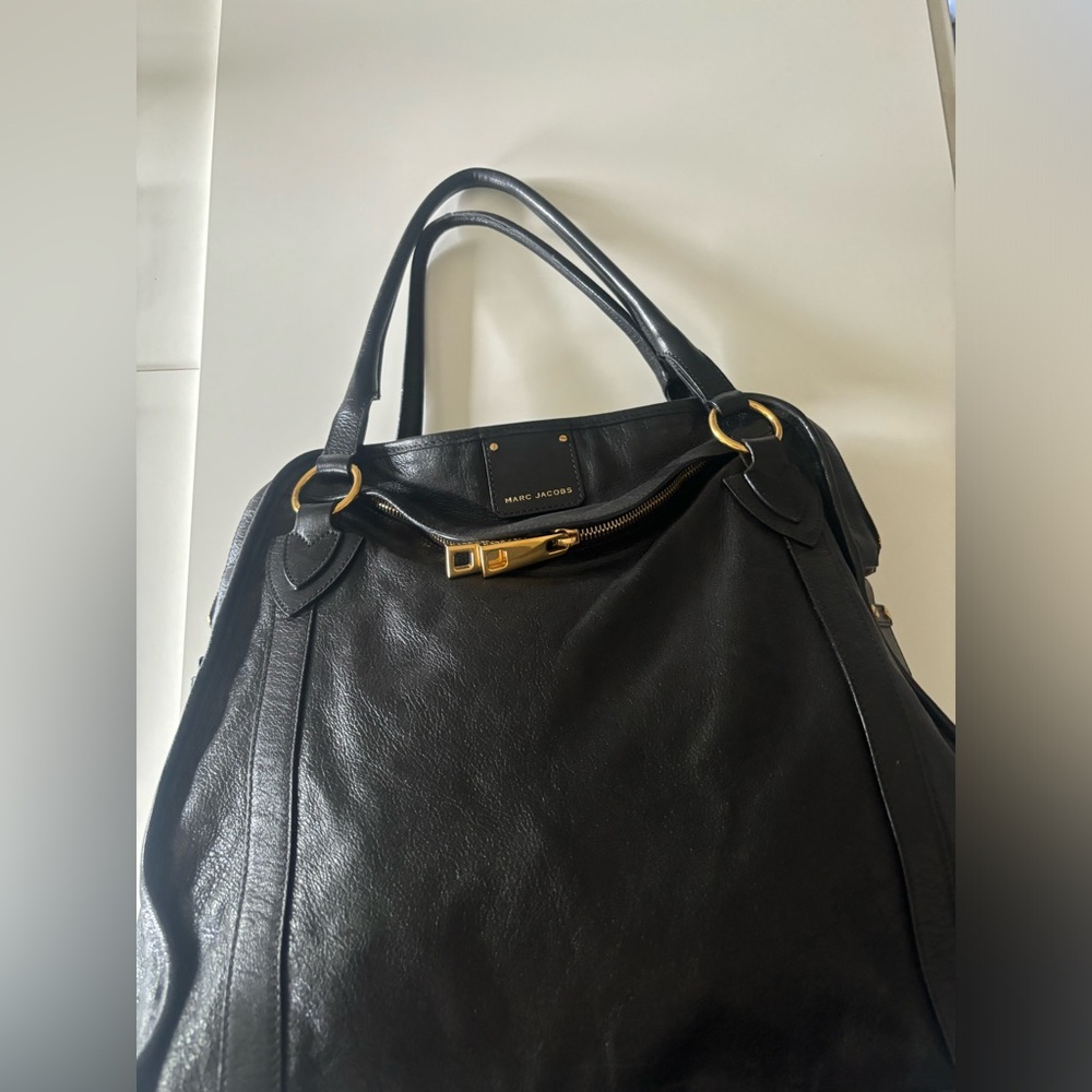 MARC JACOBS Wellington Fulton Leather Satchel Bag
